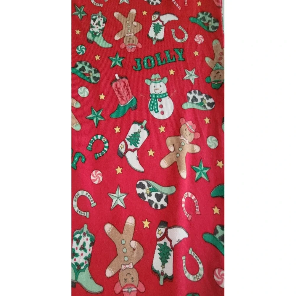 Magical Season Men's Red Gingerbread Christmas Pajama Pants Large NWT